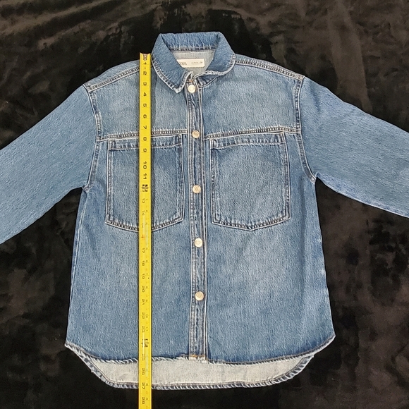 Zara Denim Button-Up Shirt - Picture 15 of 16